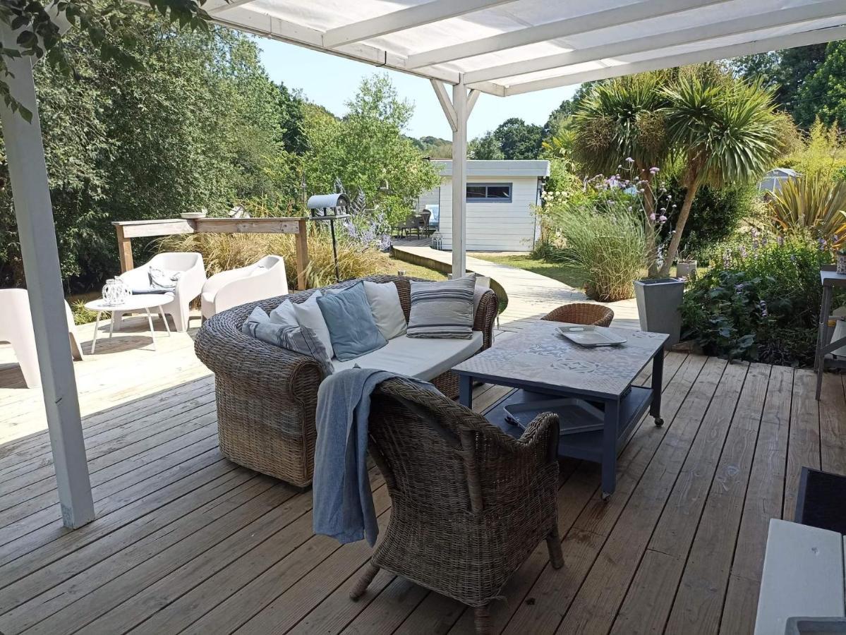 Lodge Avec Vue Sur La Riviere Lannion Exteriör bild