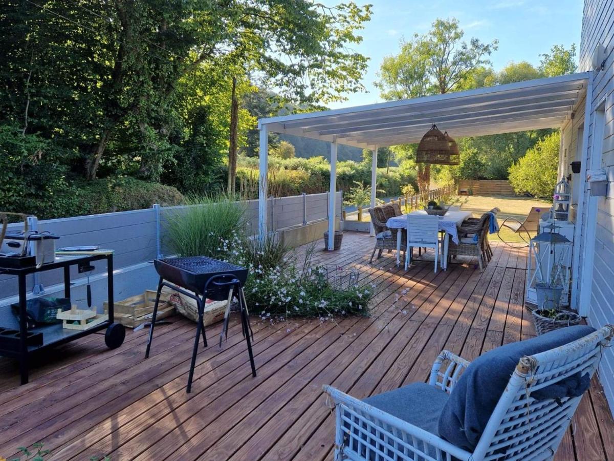 Lodge Avec Vue Sur La Riviere Lannion Exteriör bild